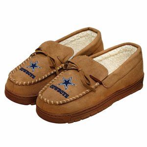 NFL Dallas Cowboys Moccasin Slipper Tan